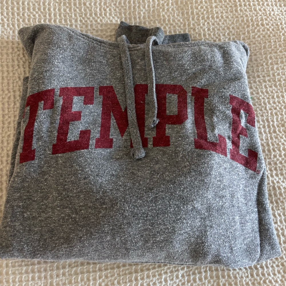 Gray Temple University Hoodie